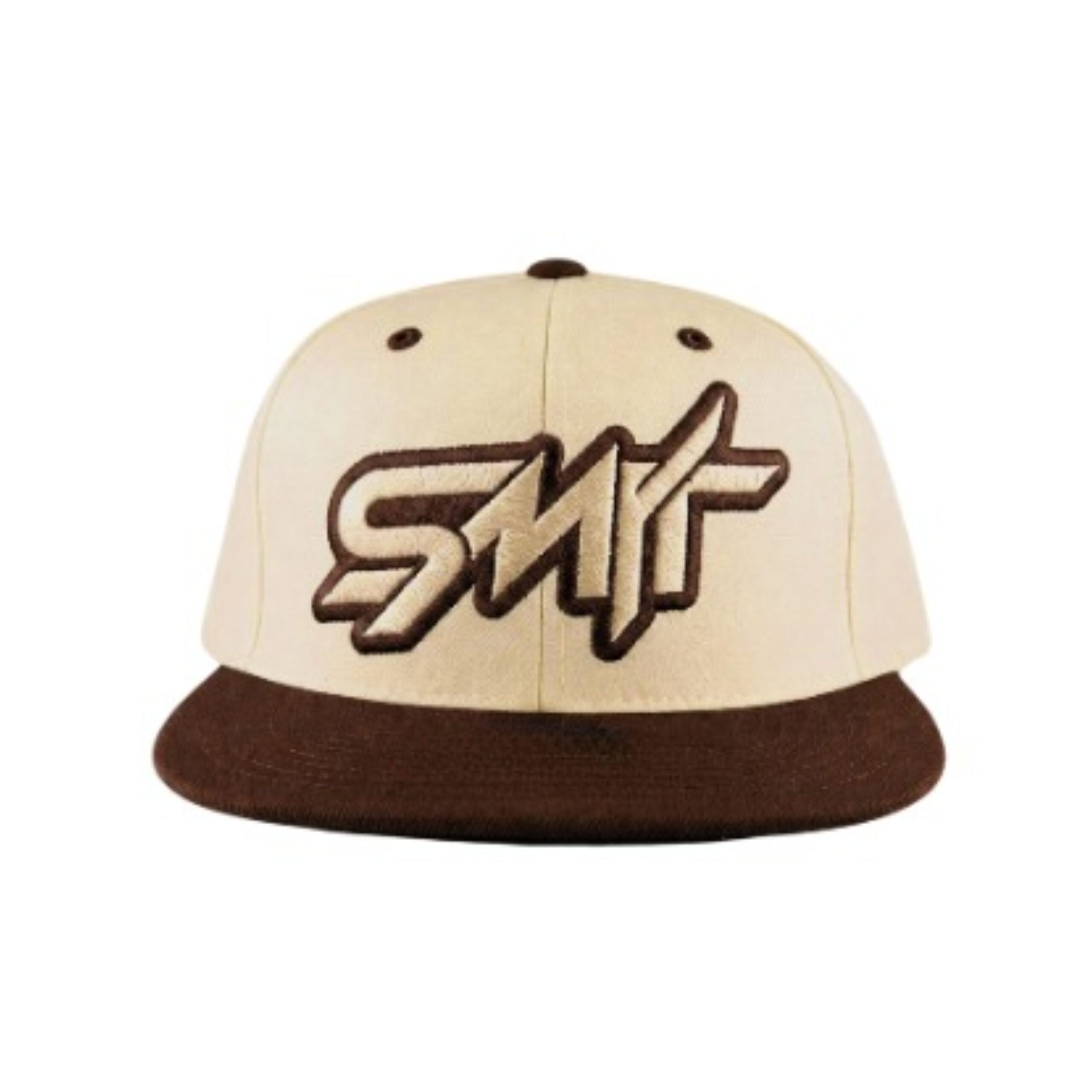 self starter snapback (cream & brown)