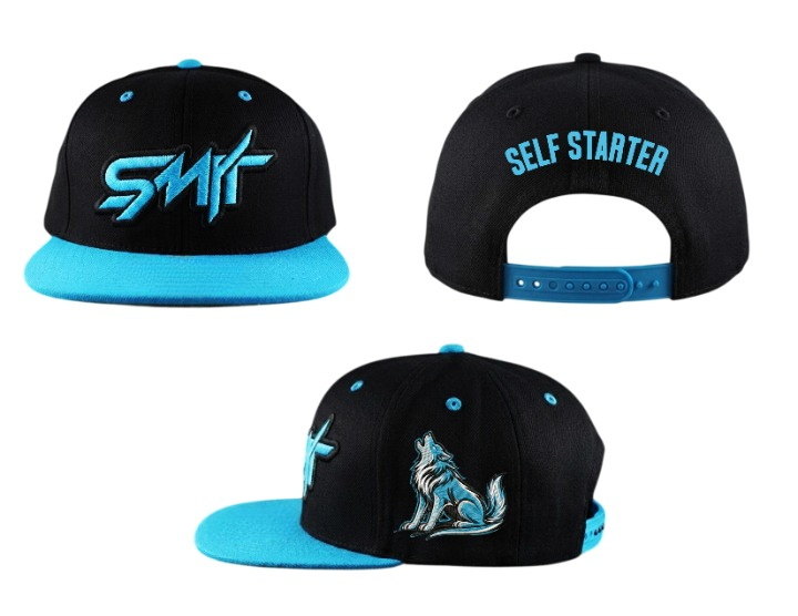 self starter snapback (cream & brown)