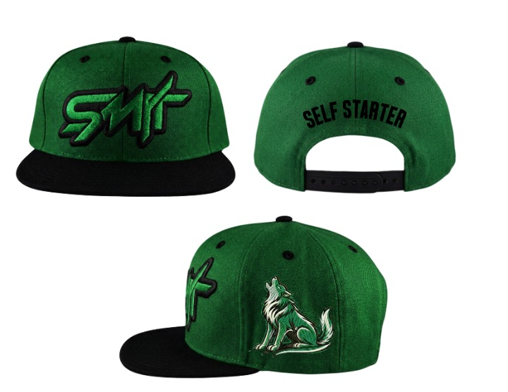 self starter snapback (cream & brown)